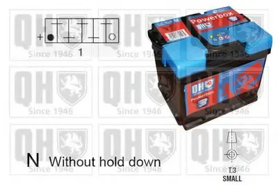 Стартерная аккумуляторная батарея PowerBox 3 QUINTON HAZELL купить