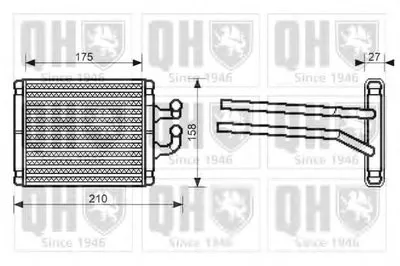 Теплообменник, отопление салона QUINTON HAZELL купить