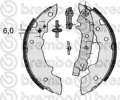Комплект тормозных колодок BREMBO купить