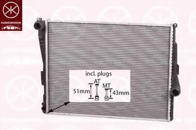 Радиатор, охлаждение двигателя KLOKKERHOLM купить
