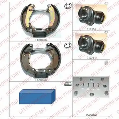 Комплект тормозных колодок DELPHI купить