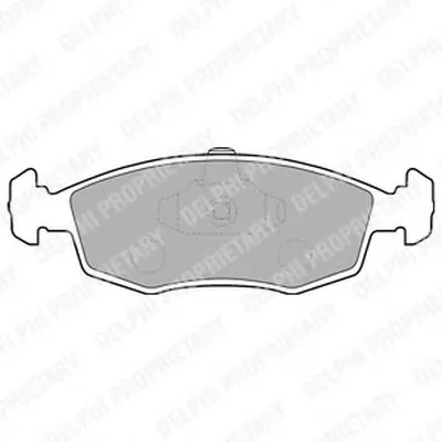 Комплект тормозных колодок, дисковый тормоз DELPHI купить