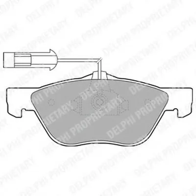 Комплект тормозных колодок, дисковый тормоз DELPHI купить