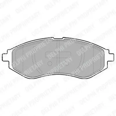 Комплект тормозных колодок, дисковый тормоз DELPHI купить