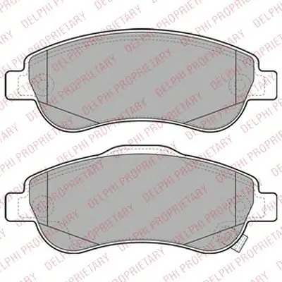 Комплект тормозных колодок, дисковый тормоз DELPHI купить