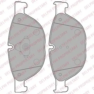 Комплект тормозных колодок, дисковый тормоз DELPHI купить