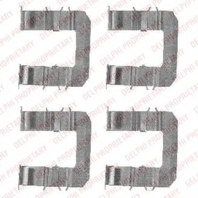 Комплектующие, колодки дискового тормоза DELPHI купить