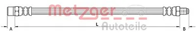 Тормозной шланг METZGER купить