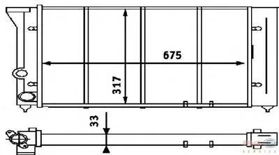 Радиатор, охлаждение двигателя BEHR HELLA SERVICE купить