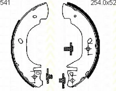 Комплект тормозных колодок TRISCAN купить