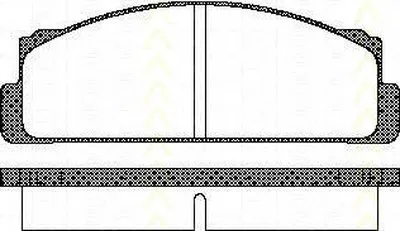 Комплект тормозных колодок, дисковый тормоз TRISCAN купить
