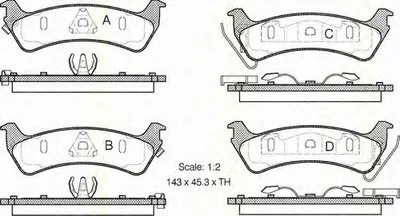 Комплект тормозных колодок, дисковый тормоз TRISCAN купить