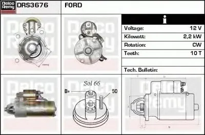 Стартер Remanufactured REMY (Light Duty) DELCO REMY купить