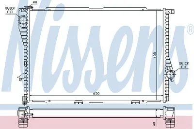 Радиатор, охлаждение двигателя NISSENS купить