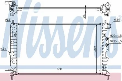 Радиатор, охлаждение двигателя NISSENS купить