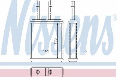 Теплообменник, отопление салона NISSENS купить