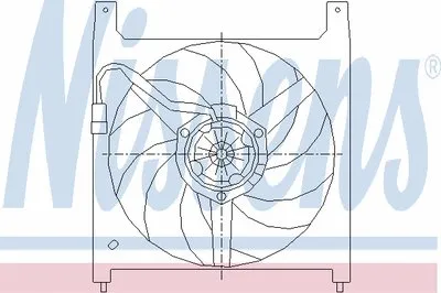 Вентилятор, охлаждение двигателя NISSENS купить