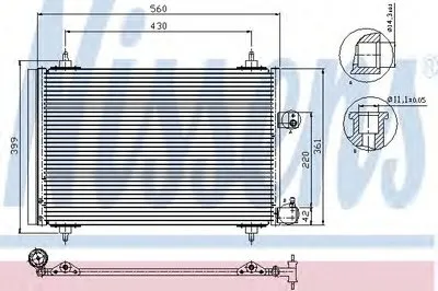 Конденсатор, кондиционер NISSENS купить