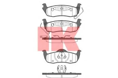 Комплект тормозных колодок, дисковый тормоз NK купить