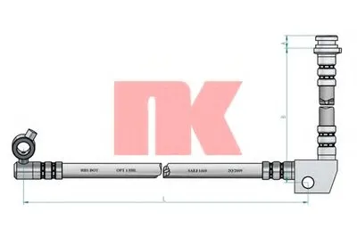 Тормозной шланг NK купить