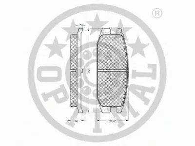 Комплект тормозных колодок, дисковый тормоз OPTIMAL купить