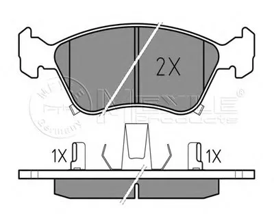 Комплект тормозных колодок, дисковый тормоз MEYLE купить