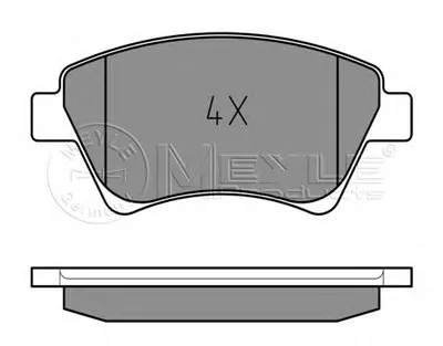 Комплект тормозных колодок, дисковый тормоз MEYLE купить