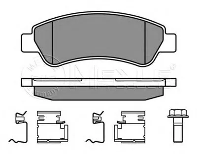 Комплект тормозных колодок, дисковый тормоз MEYLE купить