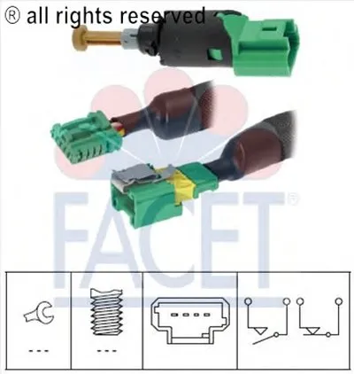 Выключатель фонаря сигнала торможения FACET купить