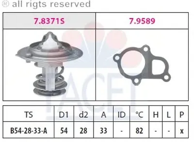 Термостат, охлаждающая жидкость FACET купить