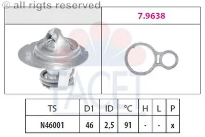Термостат, охлаждающая жидкость FACET купить