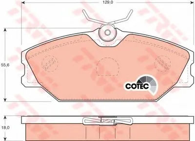 Комплект тормозных колодок, дисковый тормоз COTEC TRW купить