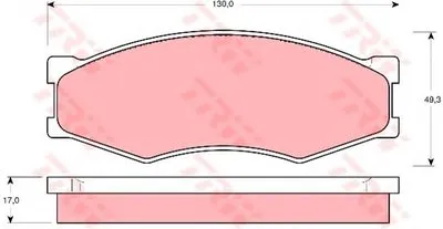 Комплект тормозных колодок, дисковый тормоз TRW купить