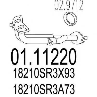 Труба выхлопного газа MTS купить