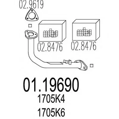 Труба выхлопного газа MTS купить
