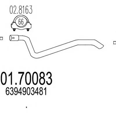 Труба выхлопного газа MTS купить