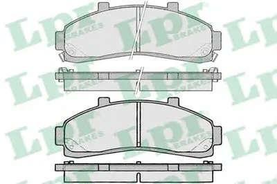 Комплект тормозных колодок, дисковый тормоз LPR купить
