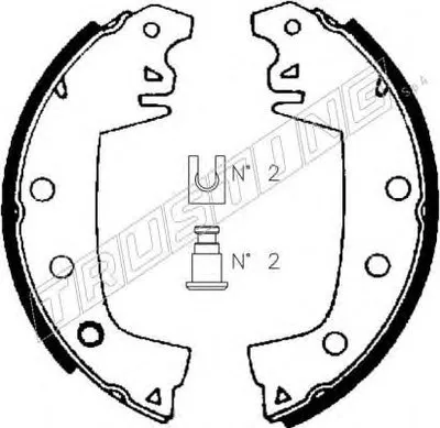 Комплект тормозных колодок TRUSTING купить