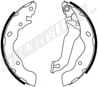 Комплект тормозных колодок REPARATION KIT TRUSTING купить