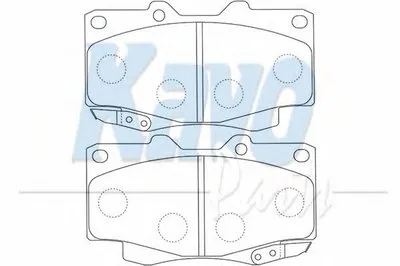 Комплект тормозных колодок, дисковый тормоз MK KASHIYAMA KAVO PARTS купить