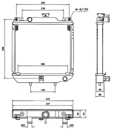 Радиатор, охлаждение двигателя NRF купить