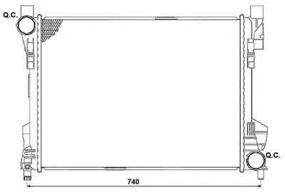 Радиатор, охлаждение двигателя EASY FIT NRF купить