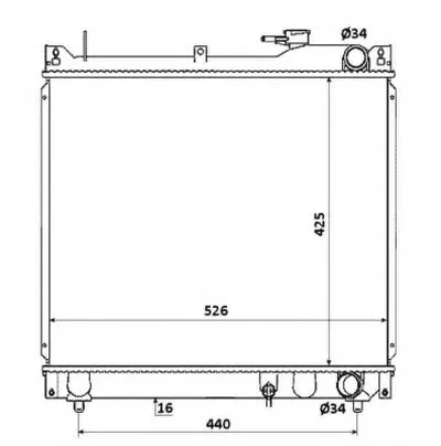 Радиатор, охлаждение двигателя NRF купить