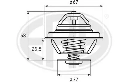 Термостат, охлаждающая жидкость ERA купить