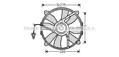 Вентилятор, охлаждение двигателя AVA QUALITY COOLING купить