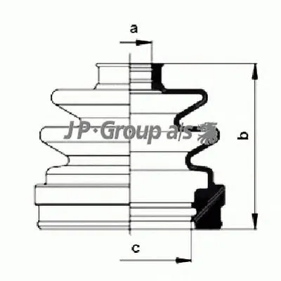 Комплект пылника, приводной вал QH JP GROUP купить