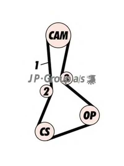 Комплект ремня ГРМ QH JP GROUP купить