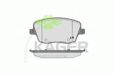 Комплект тормозных колодок, дисковый тормоз KAGER купить