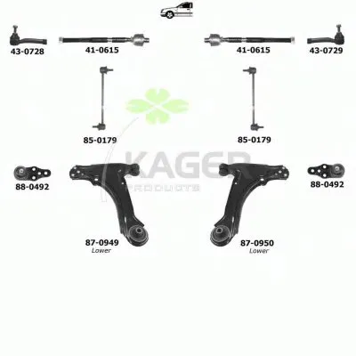 Подвеска колеса KAGER купить