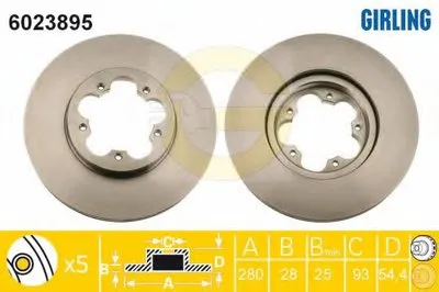 Тормозной диск GIRLING купить